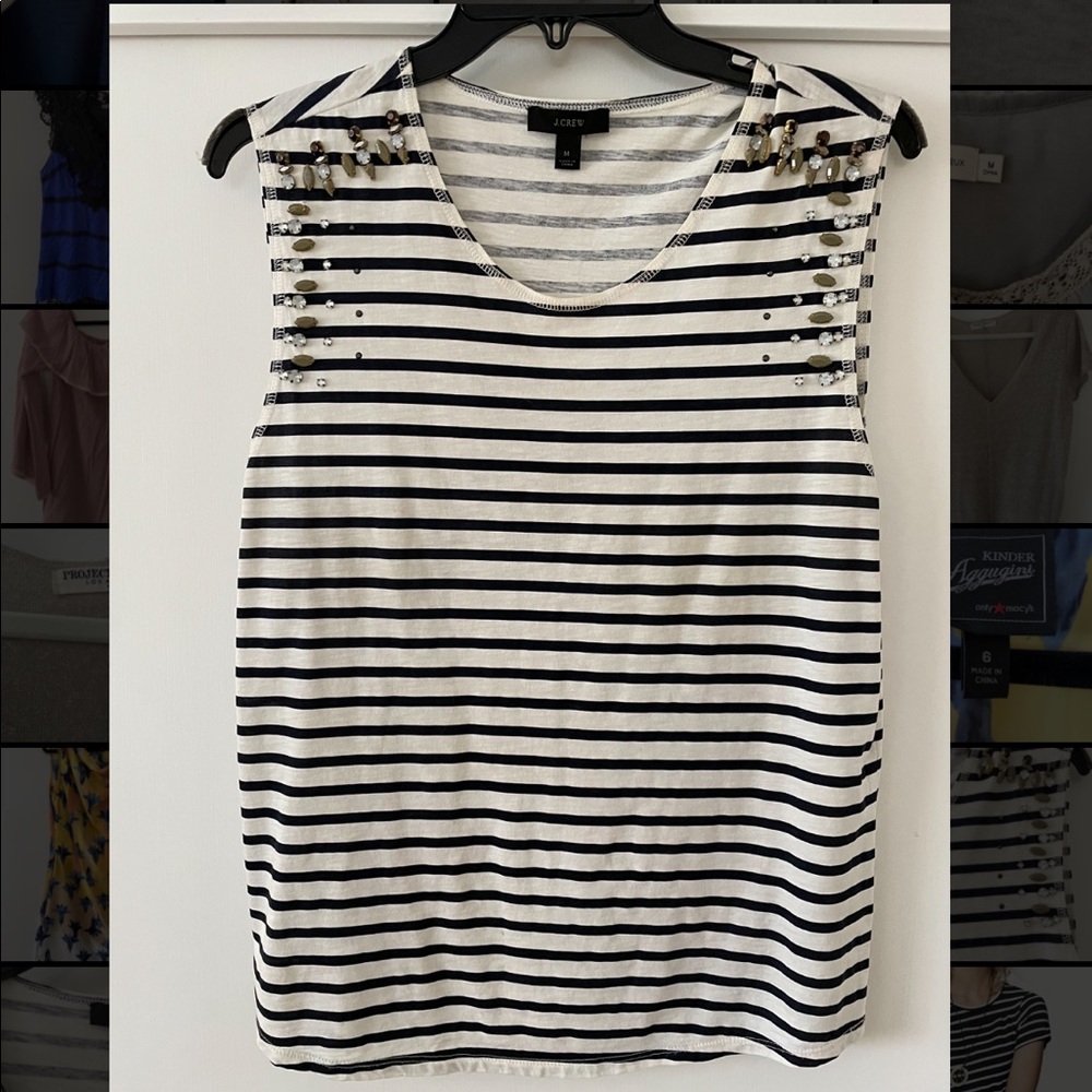 J. Crew Beaded Top